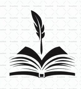 Offenes Buch und Feder